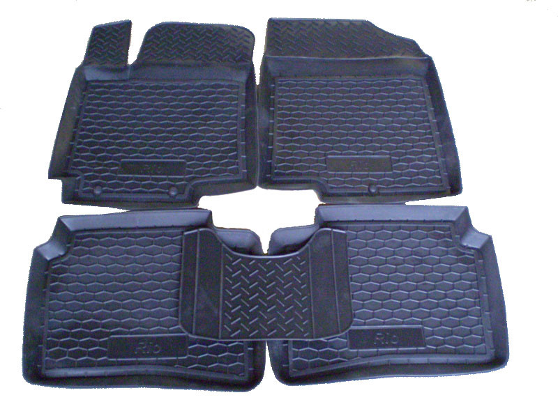 Килимки в салон Kia Rio 2011- (5 шт) каучук ТЕП, фото 1