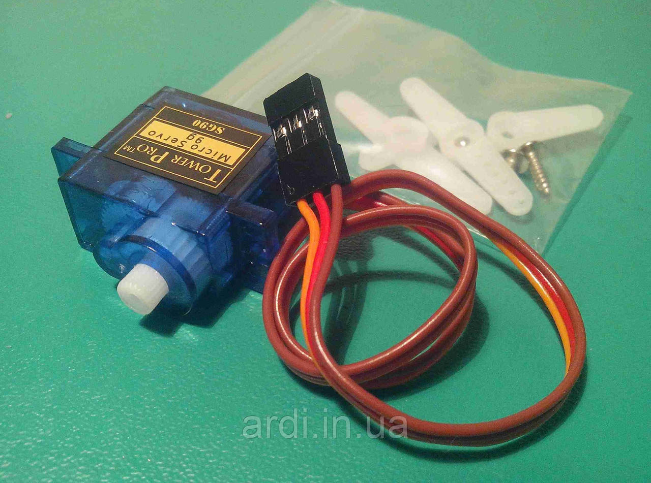 Сервопривод Tower Pro 9g SG90, Arduino