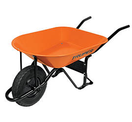 Тачка будівельна TRUPER з посиленою пневматичною шиною 16" ND 65 літрів