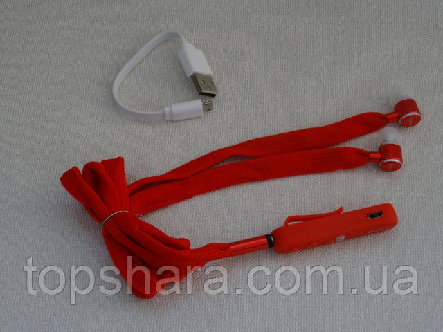 Наушники беспроводные Bluetooth гарнитура SONY STEREO MDR-EX850BT Красные