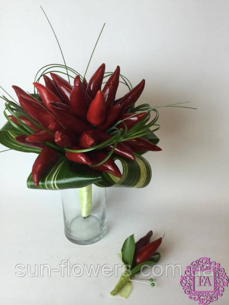 Весільний букет з перчиком, фото 1