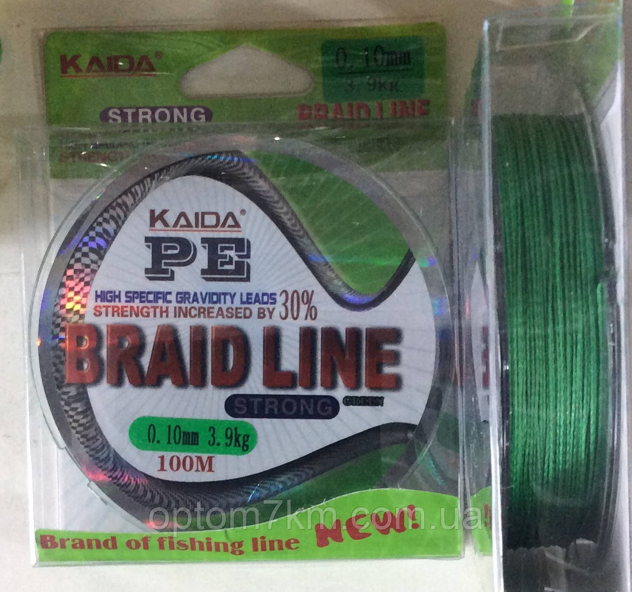 Шнур рыболовный Kaida PE Braid line от 0,10 до 0,4 100 м - фото 1 - id-p551186235