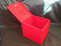 Коробка из красного пластика для тайного голосования 300*250*250