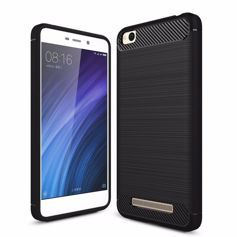 Чохол Carbon для Xiaomi Redmi 4A бампер Black