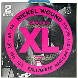 Струни D'Addario EXL170-5TP 5-String Regular Light 45-130 1 set, фото 4