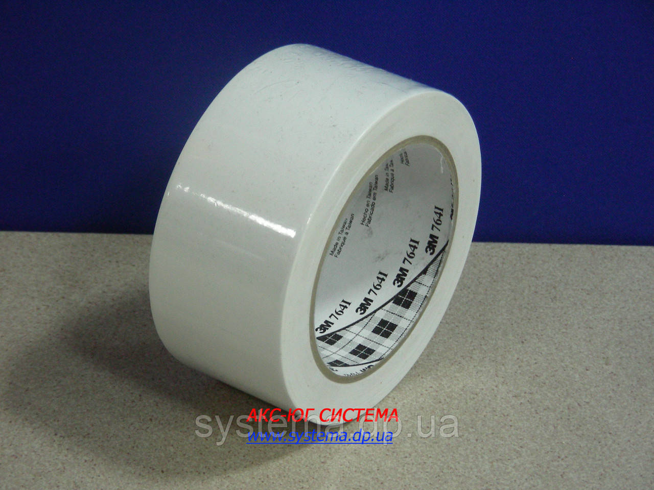 ЗМ™ 764i - Клейка стрічка (скотч) на основі ПВХ , 51х0,125 мм, білий, рулон 33 м