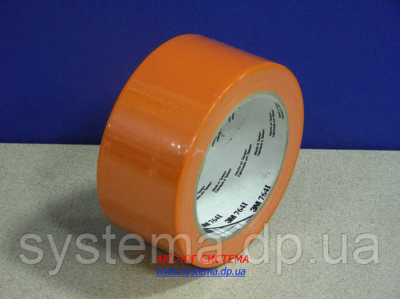 ЗМ™ 764i - Клейка стрічка (скотч) на основі ПВХ , 51х0,125 мм, помаранчевий, рулон 33 м, фото 1