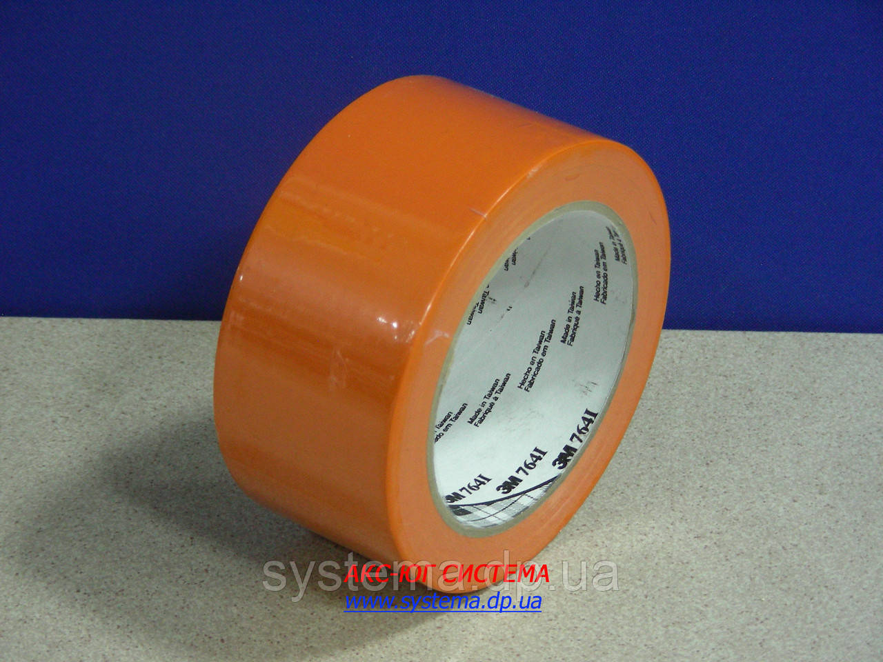 ЗМ™ 764i - Клейка стрічка (скотч) на основі ПВХ , 51х0,125 мм, помаранчевий, рулон 33 м