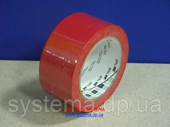 ЗМ™ 764i - Клейка стрічка (скотч) на основі ПВХ , 51х0,125 мм, червоний, рулон 33 м, фото 2