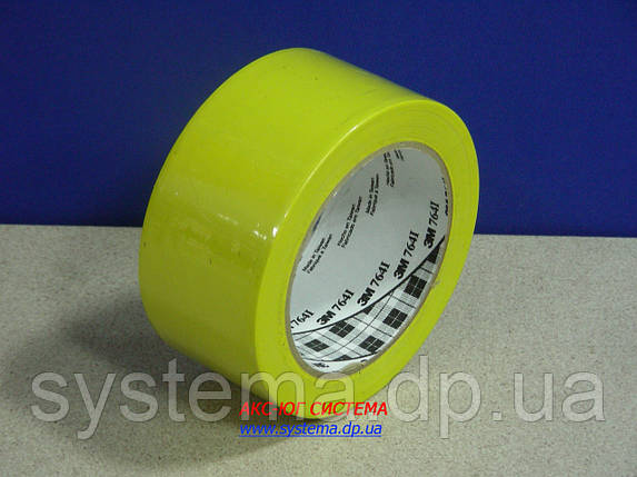 ЗМ™ 764i - Клейка стрічка (скотч) на основі ПВХ , 51х0,125 мм, жовтий, рулон 33 м, фото 1