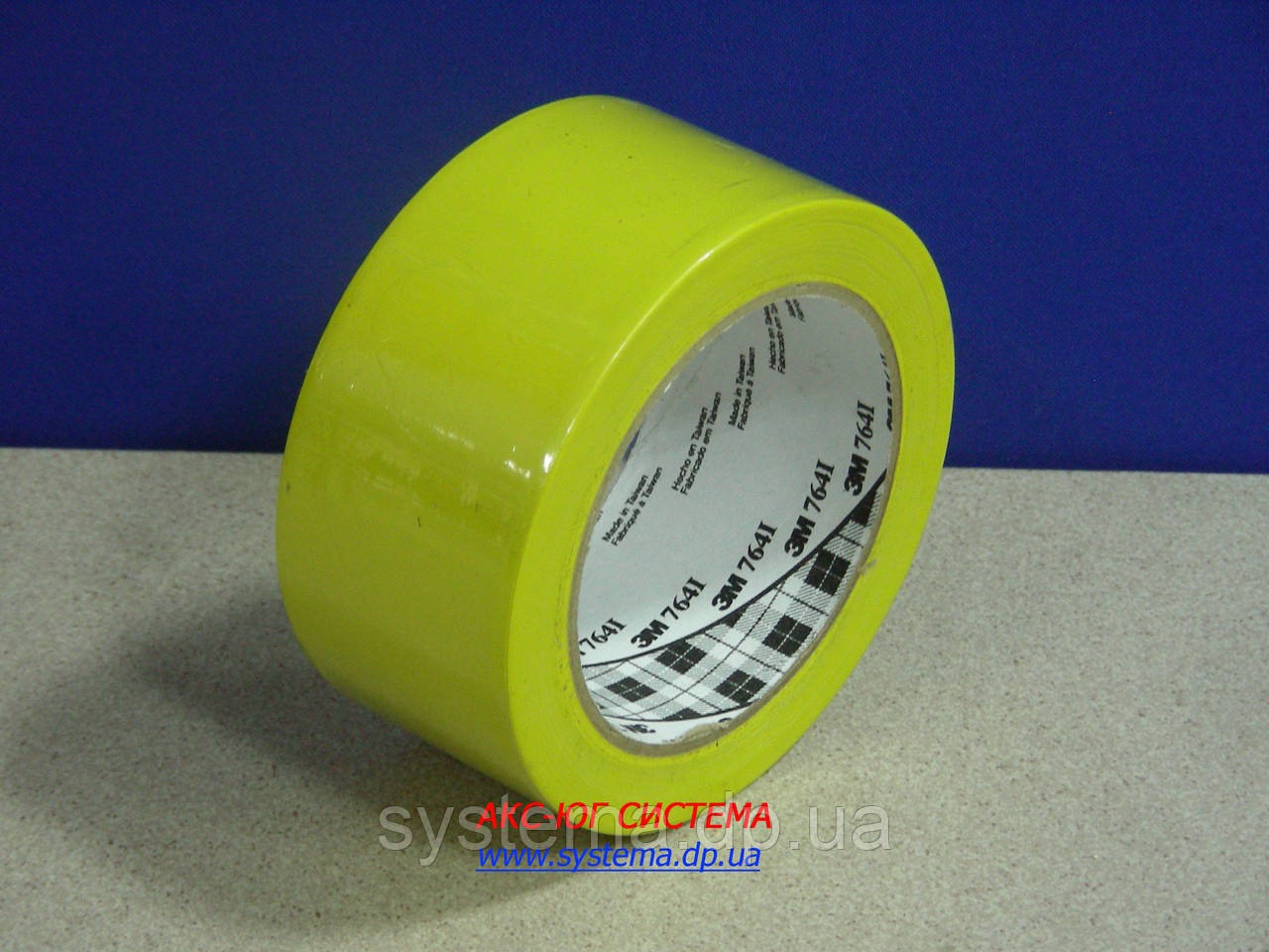 ЗМ™ 764i - Клейка стрічка (скотч) на основі ПВХ , 51х0,125 мм, жовтий, рулон 33 м