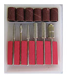 Фрезер для манікюру і педикюру Nail Master (45000 обертів , 65 вт) червоний, фото 7