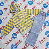 Польський спортивний велюровий костюм у смужку для дівчинки REVAJ