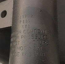 Амортизатор передній правий газомаслянный KYB Citroen C4 Grand/Picasso 1, Peugeot 308 CC/SW (06-) 333772, фото 2