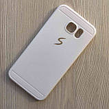 Силіконовий білий матовий чохол для Samsung Galaxy S6, фото 2