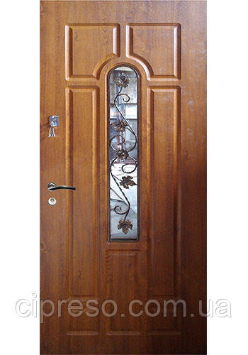 Дверь входная с ковкой №5 модель 105 Булат Престиж - фото 2 - id-p551365578
