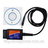 Діагностичний сканер для авто OBD-2 ELM327 USB