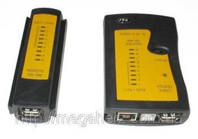 Тестер USB LAN витої пари RJ-45, RJ-11, RJ-12