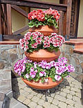Вазон вуличний ф 750 мм, садово - парковий пластиковий для квітів (Термочаша - подвійні стінки) Колір під замовлення, фото 6