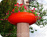 Вазон на стовп, ліхтар збірної Ф900 мм "Теракота" вуличні горщики (Термочаша подвійні стінки) для квітів., фото 3