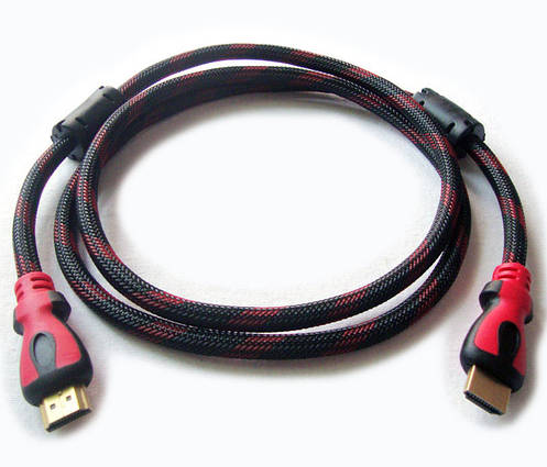 Кабель MHZ Hdmi to Hdmi 3м 1080p посилений в обмотці, фото 1