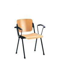 Офісний стілець для відвідувачів Ера ERA arm wood black NS