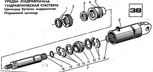 38 Гідравлічна система (Поршневий циліндр)