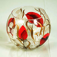 Ваза скляна куля 018