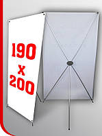 Мобільний стенд Х банер-павук 1,9х2 м