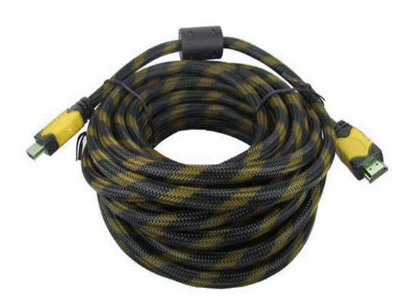 Кабель MHZ Hdmi to Hdmi 15м 1080p посилений в обмотці, фото 1