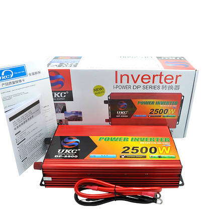 Перетворювач авто інвертор UKC 12V-220V 2500W, фото 1