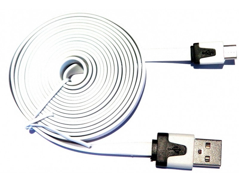 Купить Шнур кабель USB MICRO-USB 1м flat плоский в Киеве от компании ...