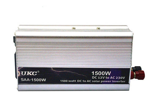 Перетворювач авто інвертор UKC 12V-220V 1500W, фото 3