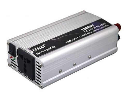 Перетворювач авто інвертор UKC 12V-220V 1500W, фото 4