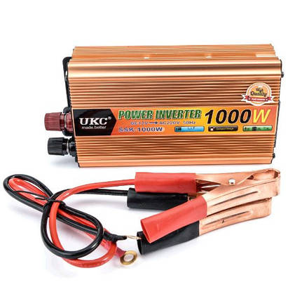 Перетворювач авто інвертор UKC 24V-220V 1000W, фото 3