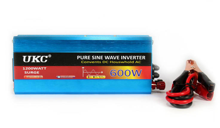 Перетворювач з чистою синусоїдою UKC AC/DC 12v 600W, фото 1