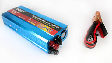 Перетворювач з чистою синусоїдою UKC AC/DC 12v 600W, фото 4