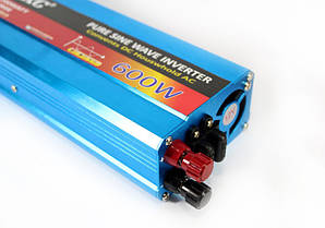 Перетворювач з чистою синусоїдою UKC AC/DC 12v 600W, фото 6