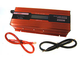 Перетворювач авто інвертор UKC 12V-220V 2000W LCD KC-2000D, фото 3