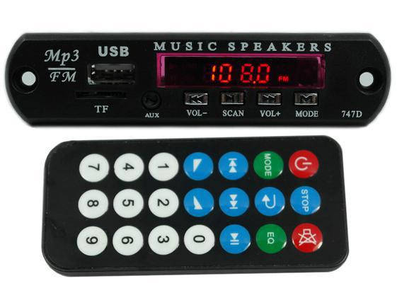 Авто MP3 плеєр, FM модуль підсилювач, USB, microSD, фото 1