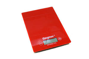 Ваги кухонні електронні до 5кг Спартак CK-1912 Red