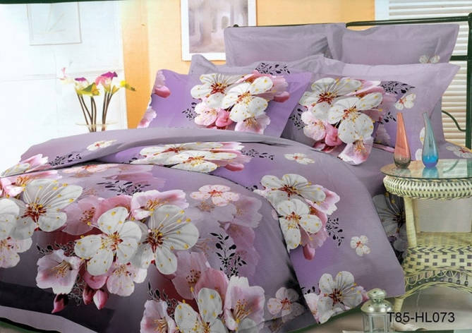 Постільна білизна Moon Love 3D полікотон 251207 (Полуторна), фото 1