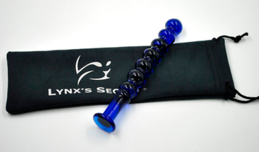 Анальна пробка синя ялинка для початківців вузька Blueberry буси, фото 4