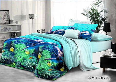 Постільна білизна Moon Love полісатин SP251316 (Полуторна), фото 1