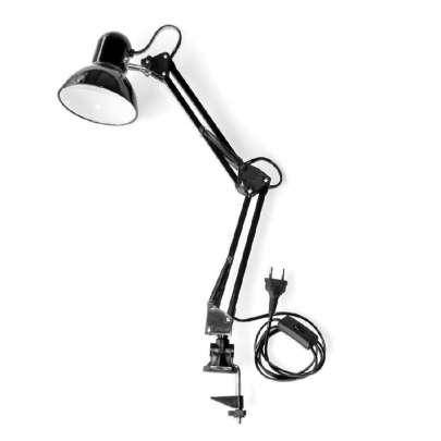 

Настольная лампа ЕВРОСВЕТ Ridy-027 E27 со струбциной черная, Черный