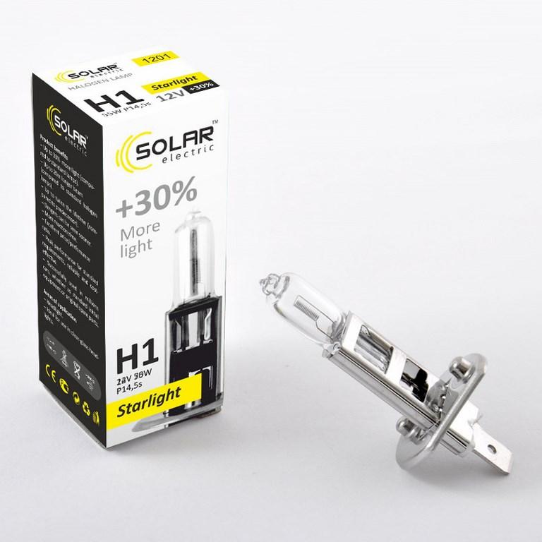 Галогенова лампа Solar H1 +30% 12v 55w