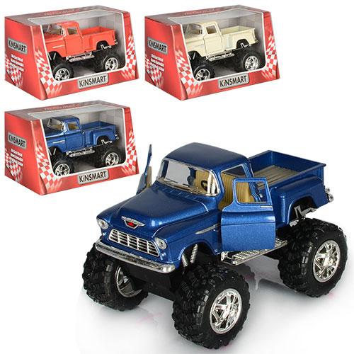 Машина металева Kinsmart 1955 Chevy Stepside Pickup Off Road KT5330WB