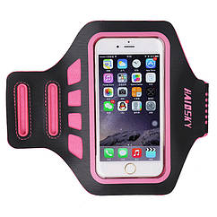 Спортивний чохол на руку для смартфонів Sea&sky розмір телефона 14х7 см рожевий