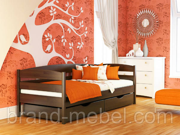 Дерев'яне ліжко дитяче односпальне Нота Плюс, фото 1