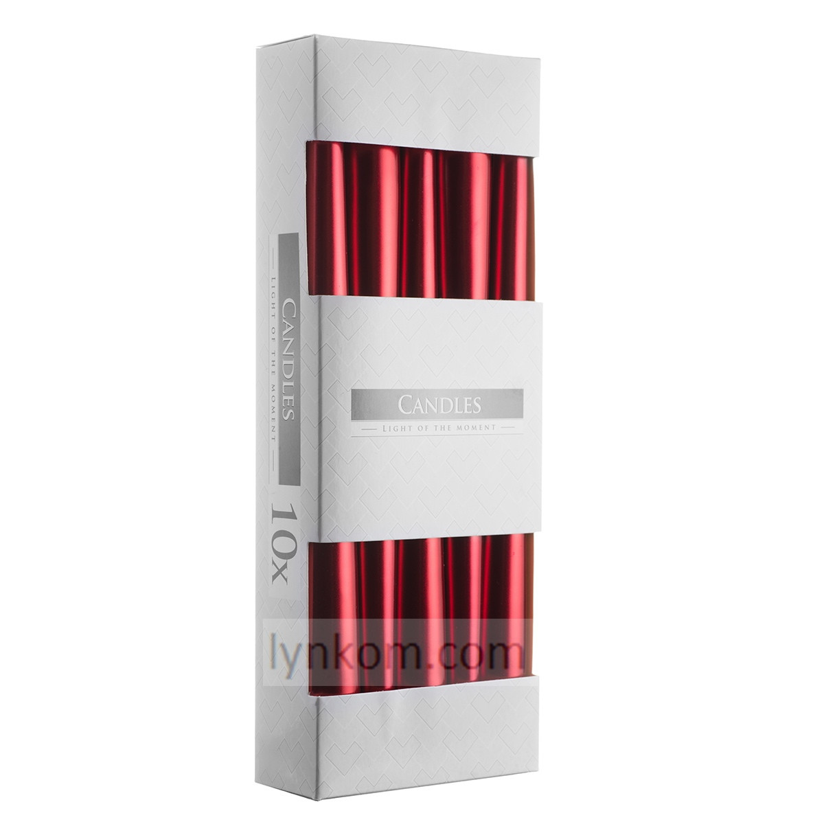 Свічка (10 штук) червоний металік s30-230нг